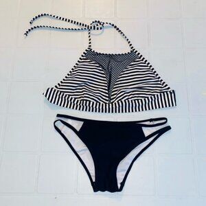 Black & White Bikini with mess on top